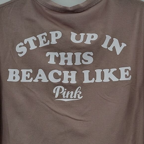 Pink Mauve shirt w/White&Orange stripes size S - Picture 5 of 7